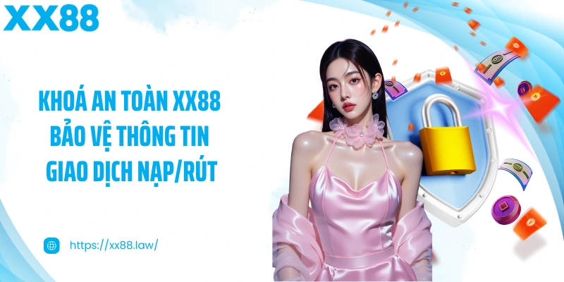Khoá an toàn XX88 bảo vệ thông tin giao dịch nạp/rút
