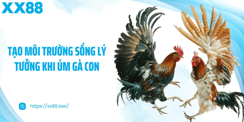 Tạo môi trường sống lý tưởng khi úm gà con